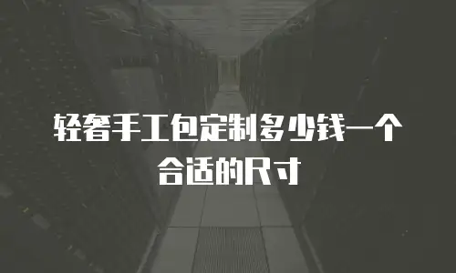 轻奢手工包定制多少钱一个合适的尺寸