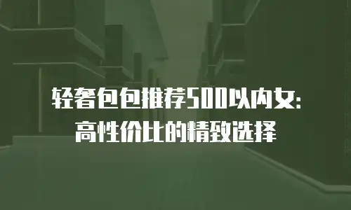 轻奢包包推荐500以内女：高性价比的精致选择