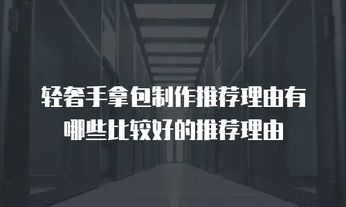 轻奢手拿包制作推荐理由有哪些比较好的推荐理由