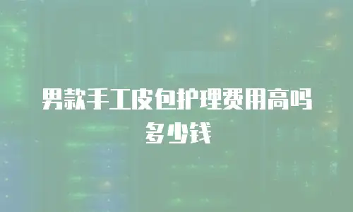 男款手工皮包护理费用高吗多少钱