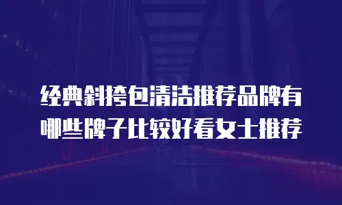 经典斜挎包清洁推荐品牌有哪些牌子比较好看女士推荐