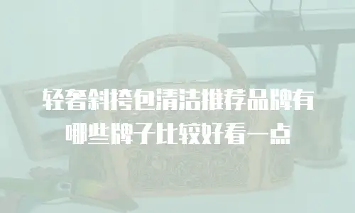 轻奢斜挎包清洁推荐品牌有哪些牌子比较好看一点