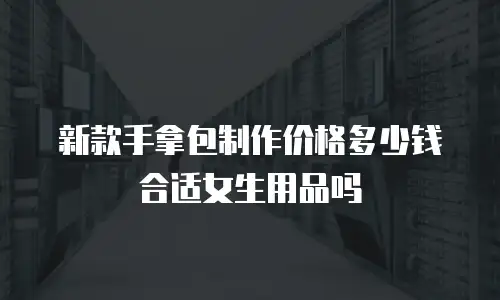 新款手拿包制作价格多少钱合适女生用品吗