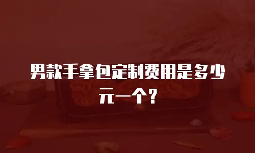 男款手拿包定制费用是多少元一个？