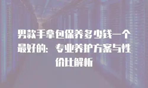 男款手拿包保养多少钱一个最好的：专业养护方案与性价比解析