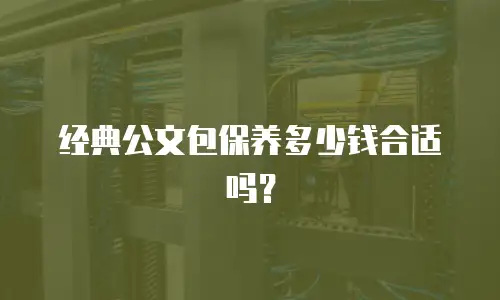 经典公文包保养多少钱合适吗？