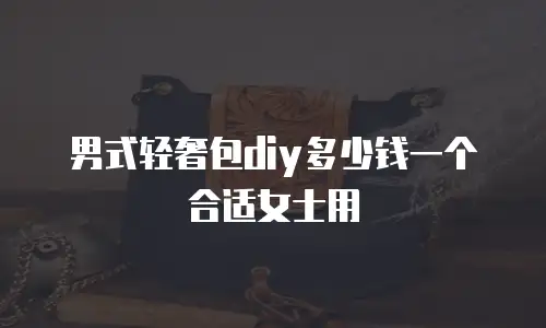 男式轻奢包diy多少钱一个合适女士用