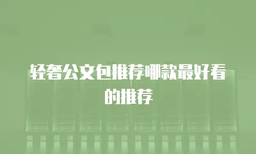 轻奢公文包推荐哪款最好看的推荐