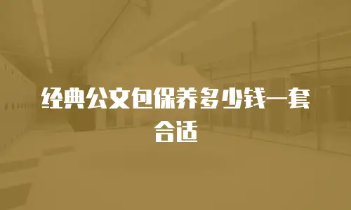 经典公文包保养多少钱一套合适