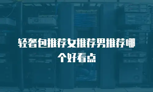 轻奢包推荐女推荐男推荐哪个好看点