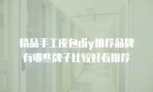 精品手工皮包diy推荐品牌有哪些牌子比较好看推荐