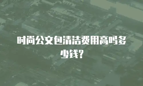 时尚公文包清洁费用高吗多少钱？