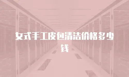 女式手工皮包清洁价格多少钱