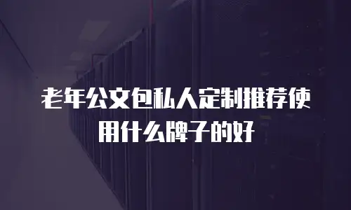 老年公文包私人定制推荐使用什么牌子的好