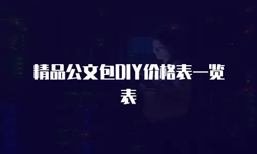 精品公文包DIY价格表一览表