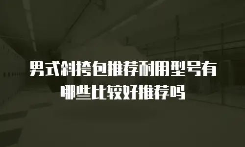 男式斜挎包推荐耐用型号有哪些比较好推荐吗