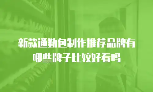 新款通勤包制作推荐品牌有哪些牌子比较好看吗