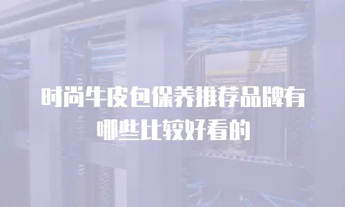 时尚牛皮包保养推荐品牌有哪些比较好看的