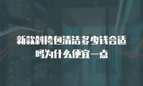 新款斜挎包清洁多少钱合适吗为什么便宜一点