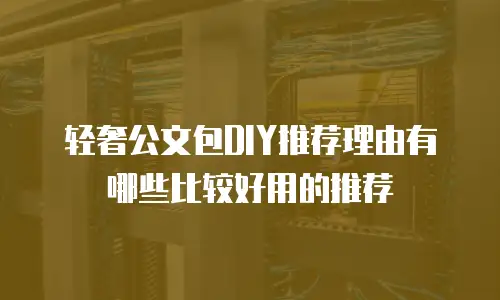 轻奢公文包DIY推荐理由有哪些比较好用的推荐