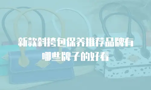 新款斜挎包保养推荐品牌有哪些牌子的好看