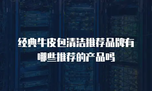经典牛皮包清洁推荐品牌有哪些推荐的产品吗