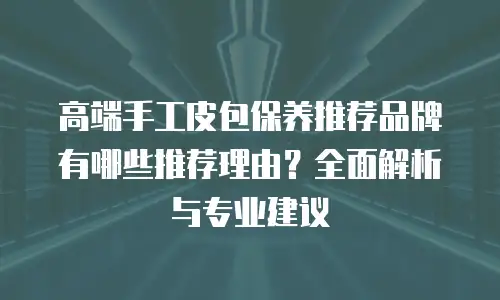 高端手工皮包保养推荐品牌有哪些推荐理由？全面解析与专业建议
