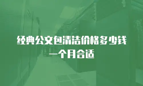 经典公文包清洁价格多少钱一个月合适