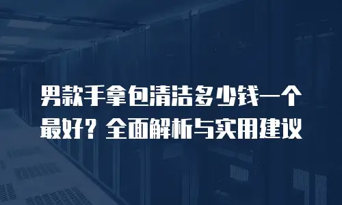 男款手拿包清洁多少钱一个最好？全面解析与实用建议