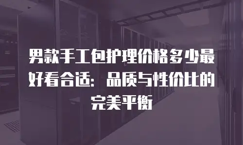 男款手工包护理价格多少最好看合适：品质与性价比的完美平衡