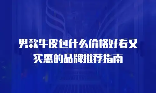 男款牛皮包什么价格好看又实惠的品牌推荐指南