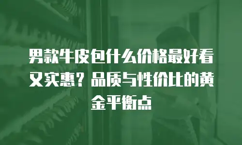 男款牛皮包什么价格最好看又实惠？品质与性价比的黄金平衡点