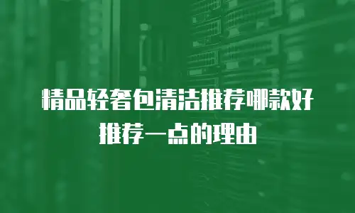 精品轻奢包清洁推荐哪款好推荐一点的理由