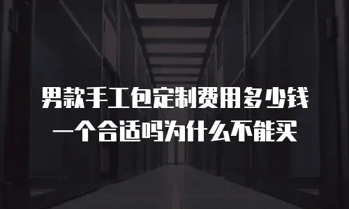 男款手工包定制费用多少钱一个合适吗为什么不能买