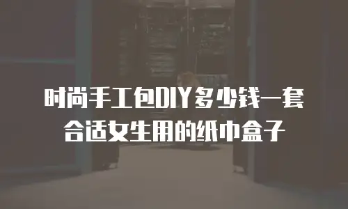 时尚手工包DIY多少钱一套合适女生用的纸巾盒子