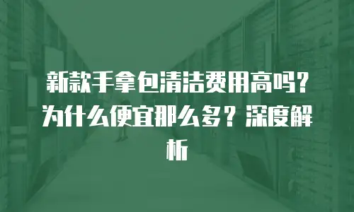 新款手拿包清洁费用高吗？为什么便宜那么多？深度解析