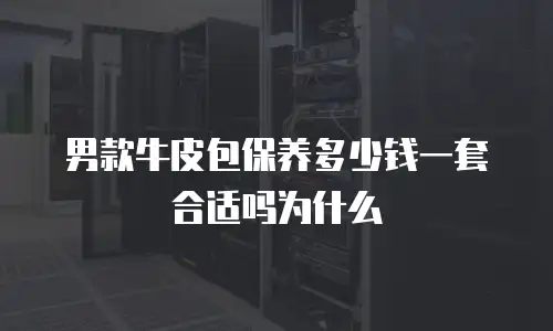 男款牛皮包保养多少钱一套合适吗为什么