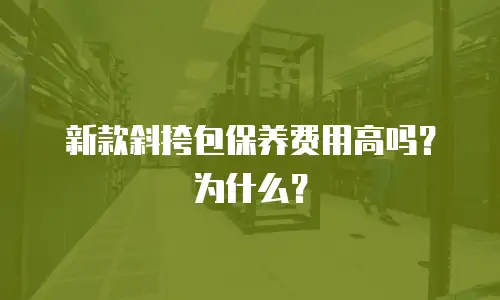 新款斜挎包保养费用高吗？为什么？