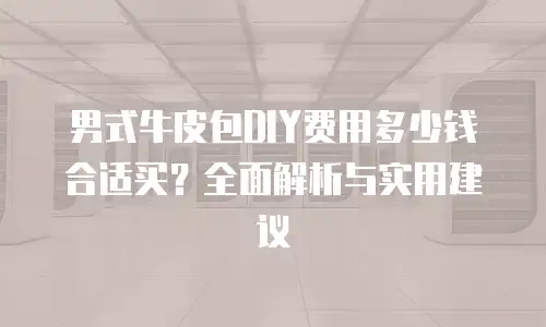 男式牛皮包DIY费用多少钱合适买？全面解析与实用建议