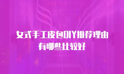 女式手工皮包DIY推荐理由有哪些比较好