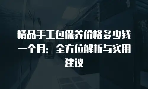 精品手工包保养价格多少钱一个月：全方位解析与实用建议