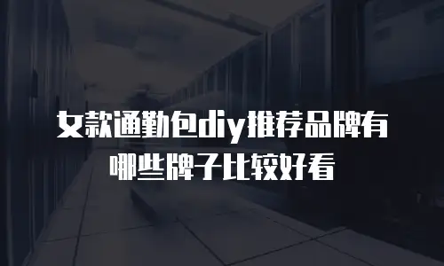 女款通勤包diy推荐品牌有哪些牌子比较好看