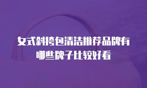 女式斜挎包清洁推荐品牌有哪些牌子比较好看