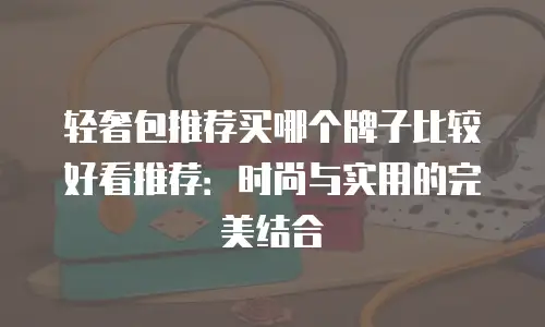 轻奢包推荐买哪个牌子比较好看推荐：时尚与实用的完美结合