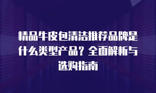 精品牛皮包清洁推荐品牌是什么类型产品？全面解析与选购指南