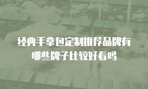 经典手拿包定制推荐品牌有哪些牌子比较好看吗