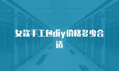 女款手工包diy价格多少合适