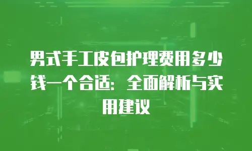 男式手工皮包护理费用多少钱一个合适：全面解析与实用建议