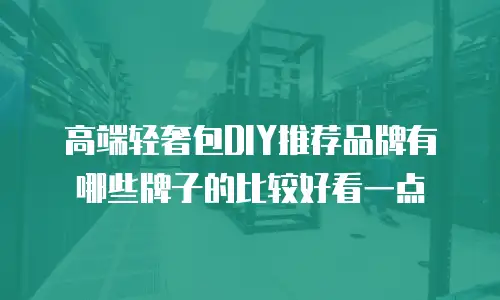 高端轻奢包DIY推荐品牌有哪些牌子的比较好看一点