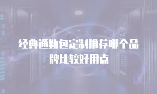 经典通勤包定制推荐哪个品牌比较好用点